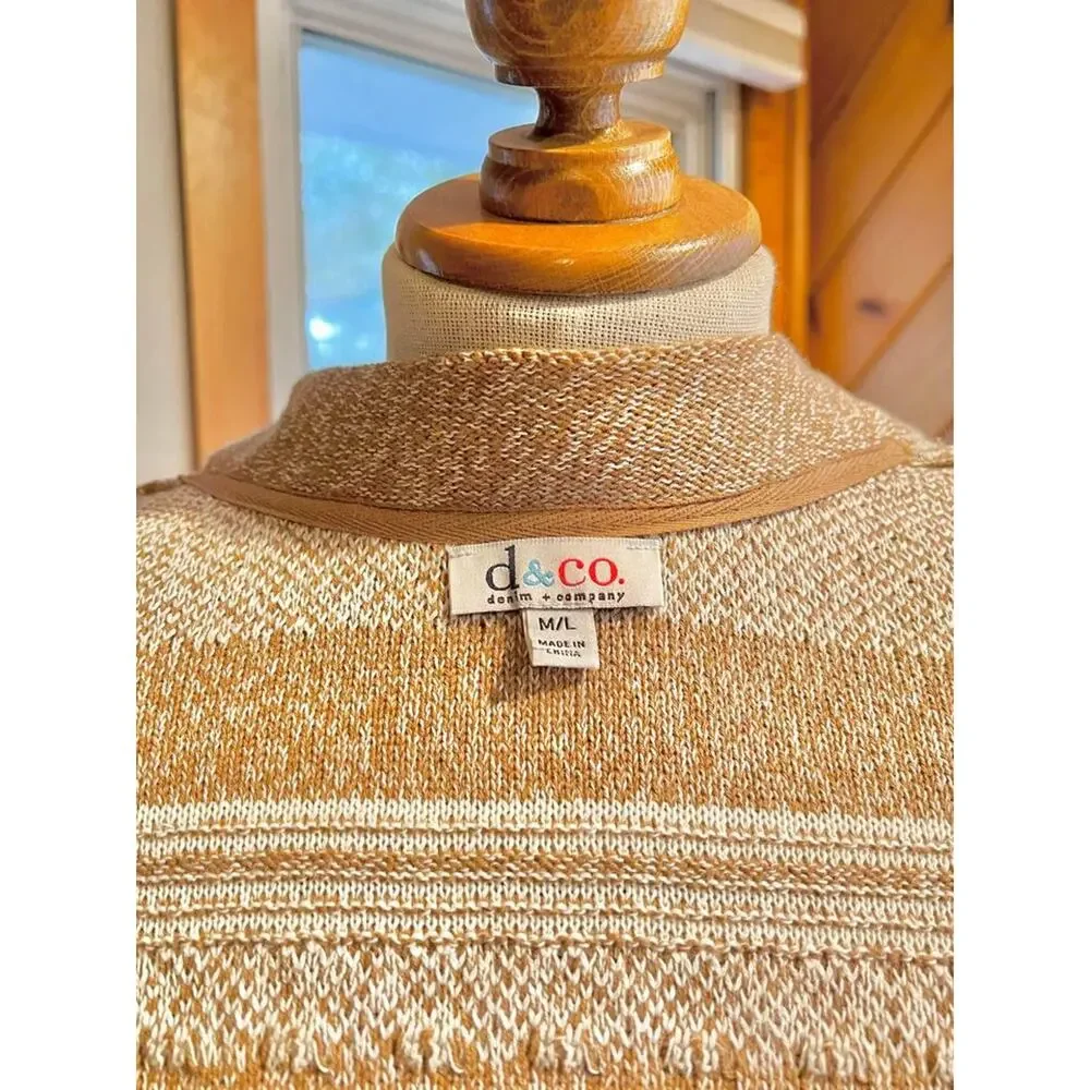 Vintage Cotton Fall Knit Bohemian Kimono Vest